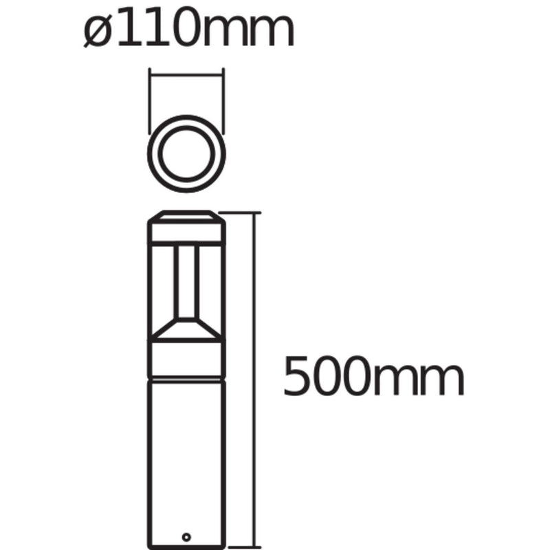 Ledvance - Wegeleuchte LED-Pollerleuchte END.ST.L.Mod50012WDG 500mm