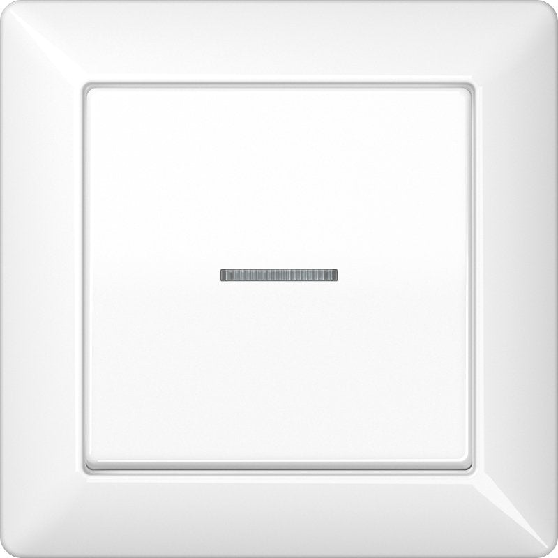 Jung - Abdeckung/Bedienelement für Installationsschalterprogramme Abdeckung Lichtleiter aws AS 590 KO5 WW für Taster