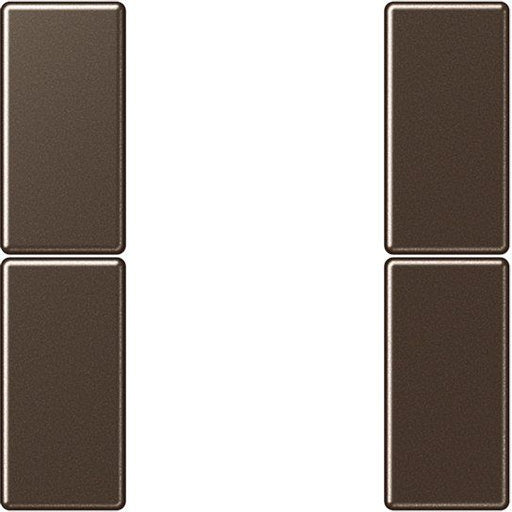 Jung - Abdeckung/Bedienelement für Installationsschalterprogramme Tastensatz, 2fach A 502 TSA MO komplett − 1 Stück