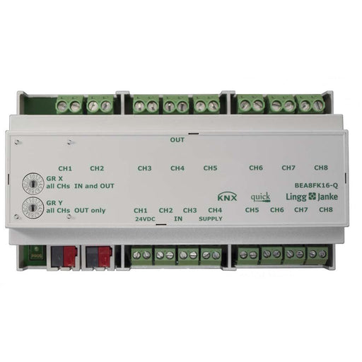 Lingg&Janke - Bussystem-Kombi I/O Gerät Binär-Ein/-Ausgang Quick BEA8FK16-Q 8-fach 16A C-Last