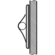 HellermannTyton - Befestigungsschelle für Kabel/Rohre Klebesockel SAC2 ST WH 100 35x25mm − 100 Stück