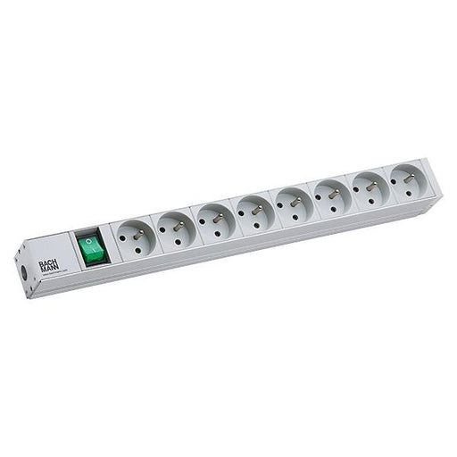 Bachmann - Power distribution unit (PDU) 19Zoll Steckdosenleiste 8f 333.419 mit Schalter, alu