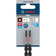 Bosch - Bit-Set PRO Robertson Impact Bit, 2608522550VE(2) R1, 55 mm, 2-tlg