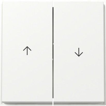 Gira - Abdeckung/Bedienelement für Installationsschalterprogramme Wippe 2f Pfeil 329466 (WG UP) Reinweiß