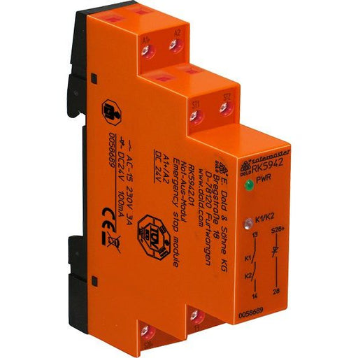 Dold&Söhne - Gerät zur Überwachung von sicherheitsgerichteten Stromkreisen Not-Aus-Modul RK5942.03 DC24V