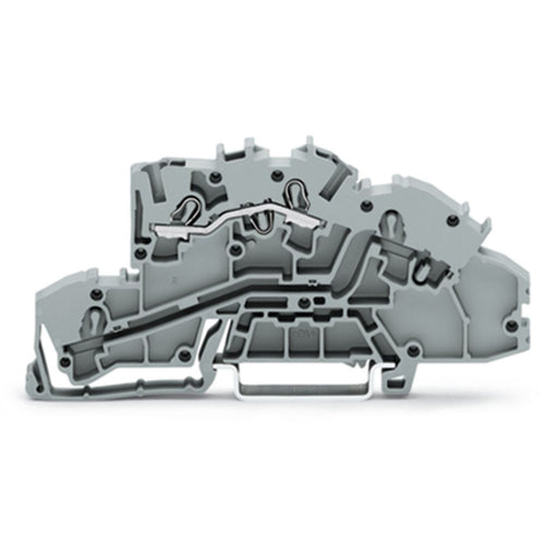 WAGO - Installations-Etagenklemme Installationsetagenklemme 2003-7650 4mm² L grau − 50 Stück