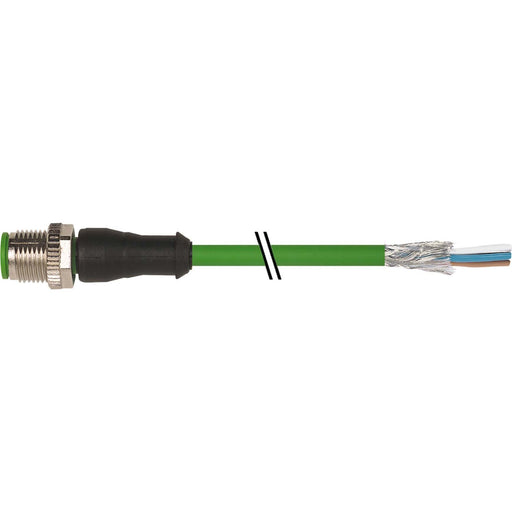 Murrelektronik - Konfektioniertes Sensor-Aktor-Kabel M12-Stecker gerade 7000-14541-7961000 geschirmt grün 10m