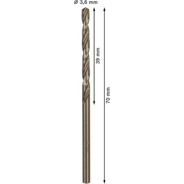 Bosch - Bohrer PRO Stainless Steel HSS-Co 2608588090 Spiralbohrer 3,6 x