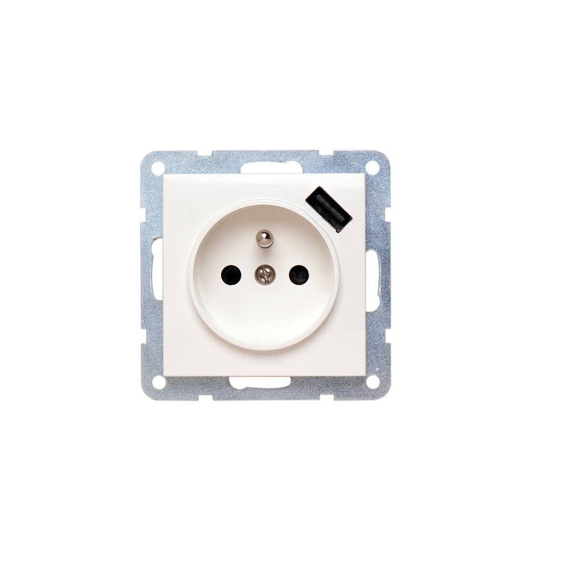 Peha - Elektronik-Gerät für Installationsschalterprogramme USB-Export-Steckdose B 11.6571.02 SI USB − 10 Stück