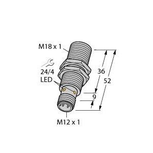 Turck - Induktiver Abstandssensor Sensor BI5M18IOLU69X2H1141 induktiv
