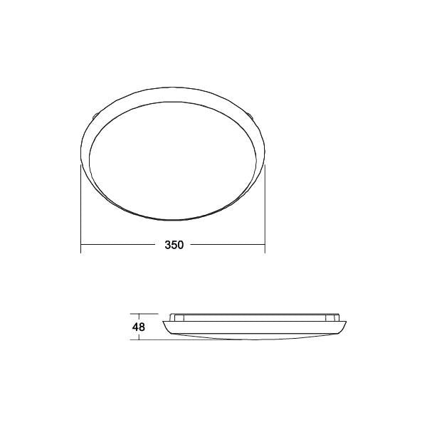 Brumberg Leuchten - Decken-/Wandleuchte LED-Wand-u.Deckenleuchte 10029183 CCT