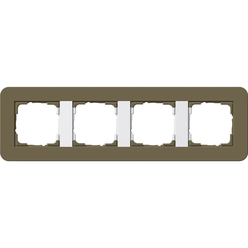 Gira - Abdeckrahmen 4fach 0214416 Umbra/Reinweiß