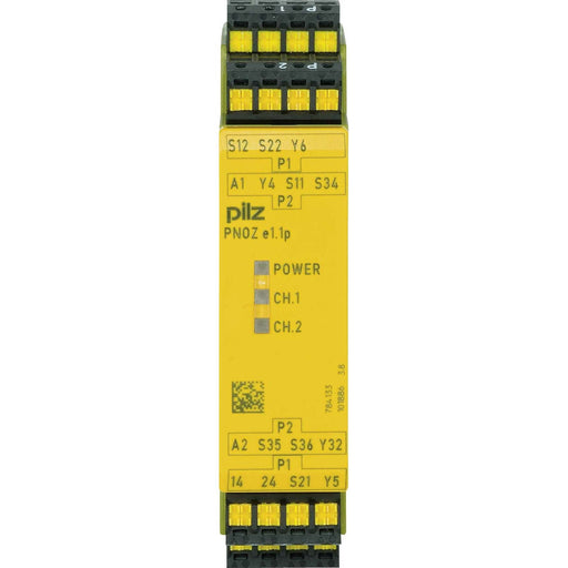 Pilz - Gerät zur Überwachung von sicherheitsgerichteten Stromkreisen Not-Aus-Schaltgerät PNOZ e1.1p C #784133 24VDC 2so