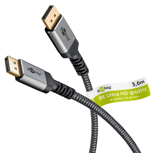 Goobay - Konfektioniertes A/V-Kabel DisplayPort-Kabel 65266 8K,60Hz,St/St
