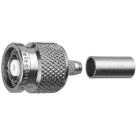 Telegärtner - Koax-Steckverbinder R-TNC-Kabelstecker 100023747 (RG-58C/U) crimp/cri − 5 Stück