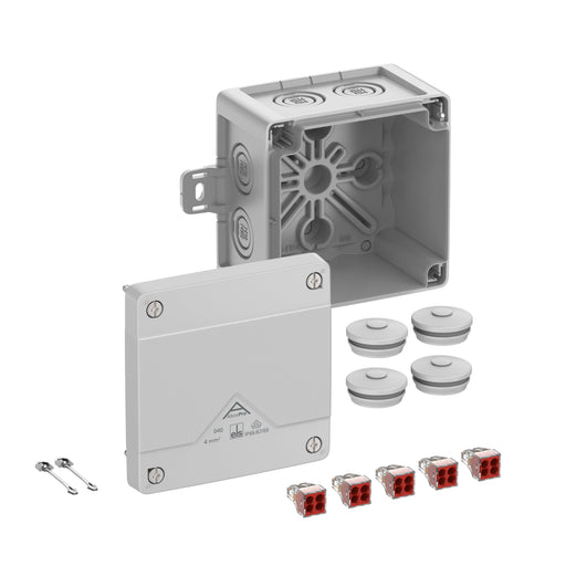 Spelsberg - Dose, Gehäuse für Montage auf der Wand/Decke Abzweigkasten Abox Pro 040 AB-4²