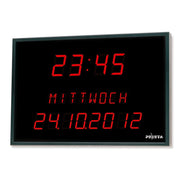 Peweta - Uhr LED-Digitaluhr 42.516.551 3-zeil,Uhrz/WT/Dat