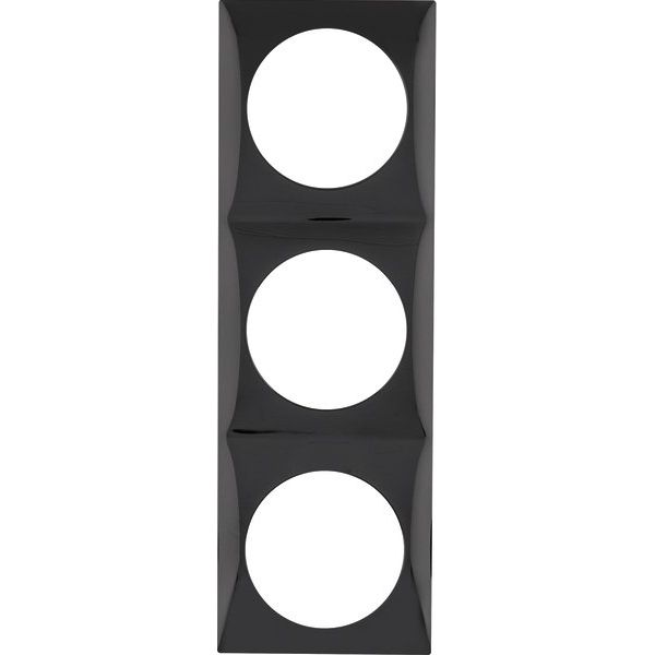 Berker - Abdeckrahmen Rahmen 3fach sw 918192510 glänzend