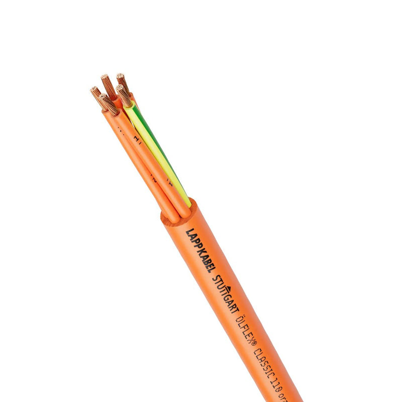 Lapp Kabel&Leitung - Energiekabel < 1 kV, für ortsveränderlichen Einsatz ÖLFLEX CLASSIC 110 Orange 0019702/100 3X1 − 100 Meter