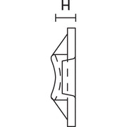 HellermannTyton - Befestigungssockel und -element für Kabelbinder Befestigungssockel 32x25 m TY8G1-PA66W-BK schwarz − 100 Stück