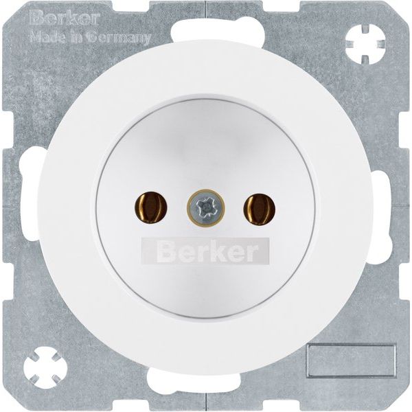 Berker - Steckdose pows/gl 6167032089 o. Schutzkontakt