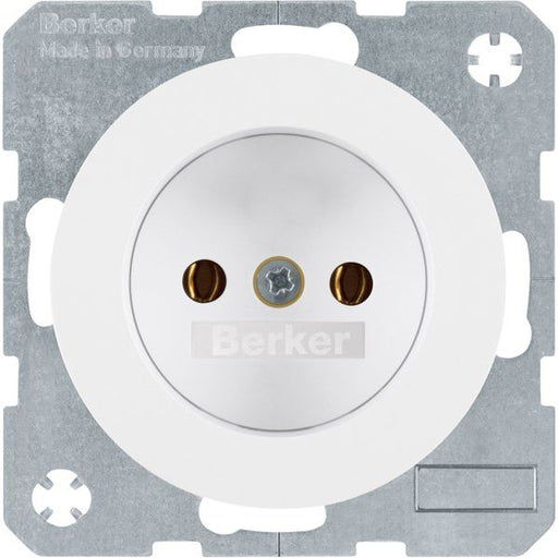 Berker - Steckdose pows/gl 6167032089 o. Schutzkontakt