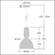 Thorn - Pendelleuchte LED-Pendelleuchte GLAC2S LED #96629698 3000K