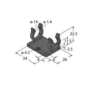 Turck - Befestigungsclip Befestigungsclip M12 #8053527 (VE10)