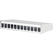 Metz Connect - Frontpanel/Patchpanel leer (Schaltschrank) AP-Gehäuse leer 130861-1202-E E-DATmodul 12er rws