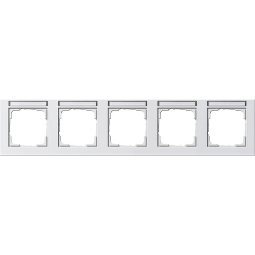 Gira - Abdeckrahmen 5f.rws/matt 109522 waagerecht, bruchsi
