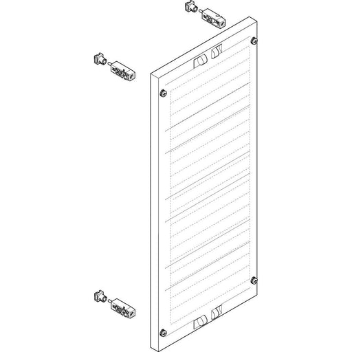 ABN - Verteilerfeld für Installationsverteiler ESPRO-Modul MF14695 flach BxH:250x600mm