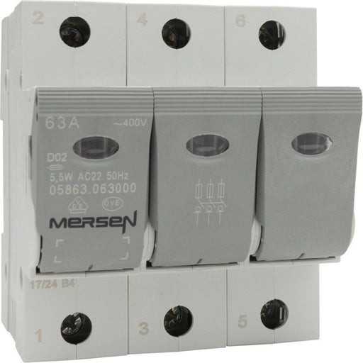 Mersen - D0-Sicherungslasttrennschalter Lasttrennschalter NEOZED 05863.063000 D02 63A/230/400V 3-p