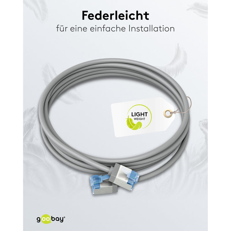 Goobay - Patchkabel Kupfer Patchkabel U/FTP Cat6 74319 Ultraflexibel,slim,s