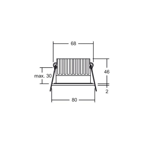 Brumberg Leuchten - Downlight/Strahler/Flutlicht LED-Einbaudownlight 230V 12650173