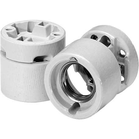 Houben - Lampenfassung Edisonfassung 2-tlg 534835 Porz. ws E27