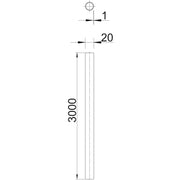 OBO Bettermann - Elektro-Installationsrohr Metall Edelstahlrohr S20W A4 ohne Gewinde − 15 Meter