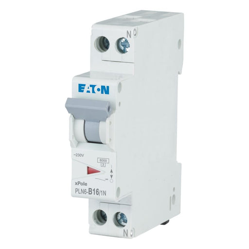 Eaton - Leitungsschutzschalter PLN6-B16/1N-DE 16A, 1p+N,Steckkl. B