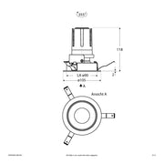 EVN Lichttechnik - Downlight/Strahler/Flutlicht LED-Einbauleuchte modular F02R09SM1340L55D Konfigurationstype