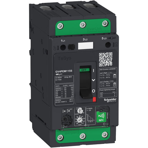 Schneider Electric - Leistungsschalter für Motorschutz Motorschutzschalter GV4PEM115N 115A 3P 50kA