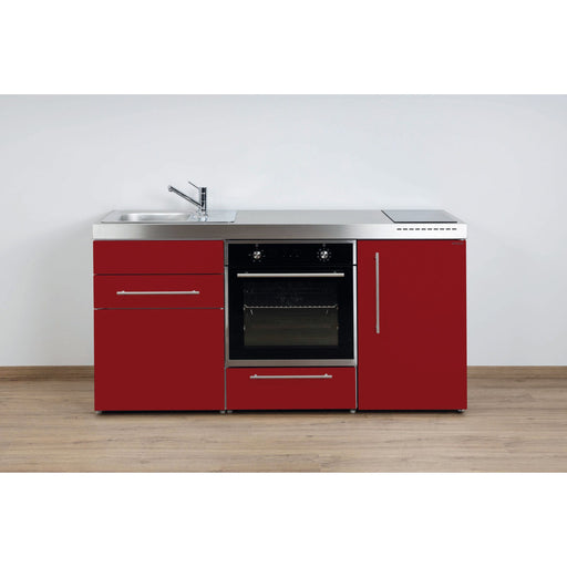 Stengel - Mini-Küche Miniküche Premiumline MPBBR170KSGKFreBliS Bordeauxrot