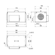 Maico - Ventilator für Rohreinbau Compaktbox ECR 25-2 EC DN 250