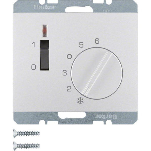 Berker - Raumthermostat Temperaturregler alu 20307103 Öffner/Zentralstück
