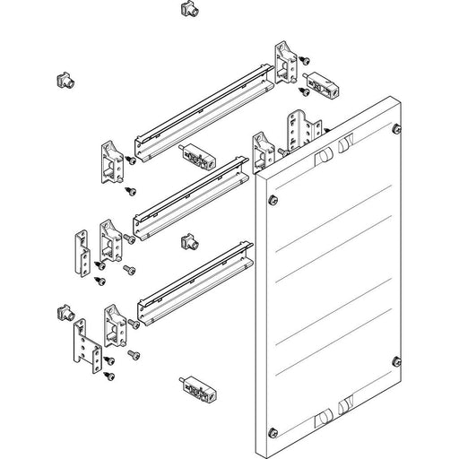 ABN - Verteilerfeld für Installationsverteiler ESPRO-Modul MF1310 flach BxH:250x450mm