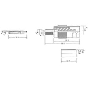 EFB-Elektronik - Koax-Steckverbinder Crimpbuchse gerade 52509.1 RG 58