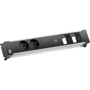 Bachmann - Mehrfachsteckdose Einbausteckdose 916.532 L 2xUTE 1xUSB