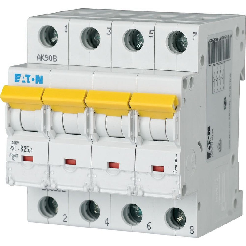 Eaton - Leitungsschutzschalter PXL-D25/4 25A, 4p,Steckkl. D