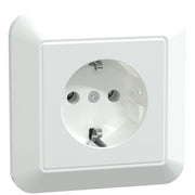 Merten - Steckdose SCHUKO-Steckdose aws/gl MEG2301-1025 volle Abdeckplatte