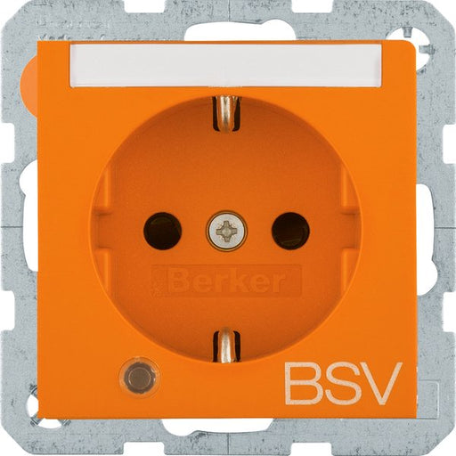 Berker - Steckdose Schuko 41108924 Aufdr.BSV,S.1 or gl