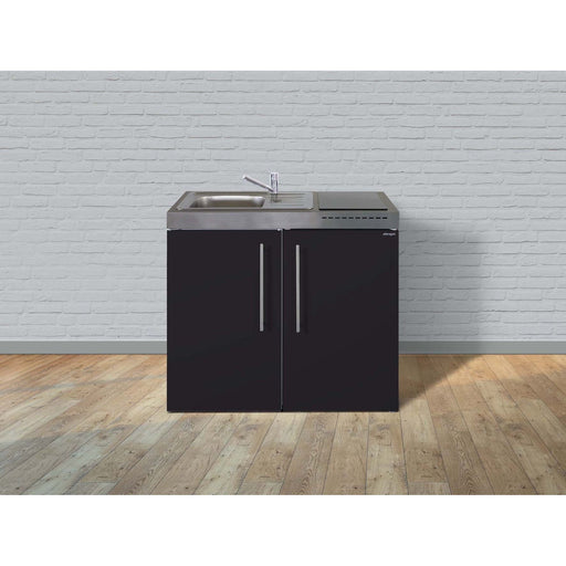 Stengel - Mini-Küche Miniküche Premiumline MPSM100KSGKFreBli Schwarz matt