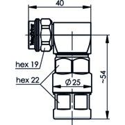 Telegärtner - Koax-Steckverbinder N-Winkelstecker Simfix 100023951 ProG21 (1/2Z)